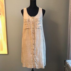 Nicole Miller Linen Shirt Dress